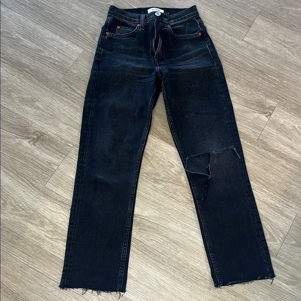 Black Distressed Jeans